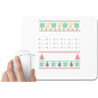                       UDNAG White Mousepad 'Illustration | Template 29' for Computer / PC / Laptop [230 x 200 x 5mm]                                              