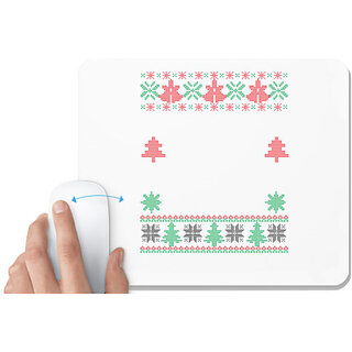                       UDNAG White Mousepad 'Illustration | Template 28' for Computer / PC / Laptop [230 x 200 x 5mm]                                              