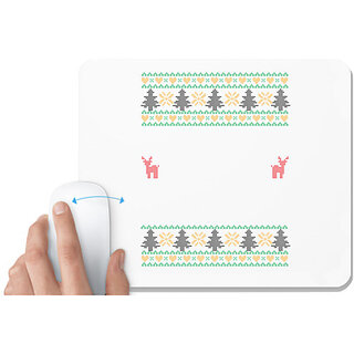                       UDNAG White Mousepad 'Illustration | Template 27' for Computer / PC / Laptop [230 x 200 x 5mm]                                              