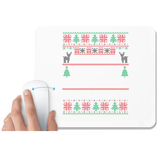                       UDNAG White Mousepad 'Illustration | Template 25' for Computer / PC / Laptop [230 x 200 x 5mm]                                              
