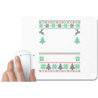                       UDNAG White Mousepad 'Illustration | Template 23' for Computer / PC / Laptop [230 x 200 x 5mm]                                              