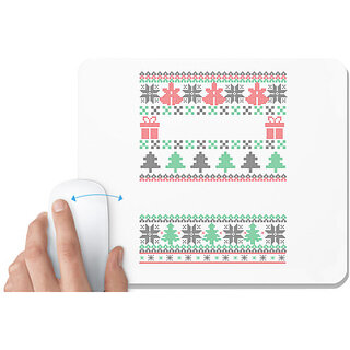                       UDNAG White Mousepad 'Illustration | Template 20' for Computer / PC / Laptop [230 x 200 x 5mm]                                              