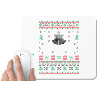                       UDNAG White Mousepad 'Illustration | Template 19' for Computer / PC / Laptop [230 x 200 x 5mm]                                              