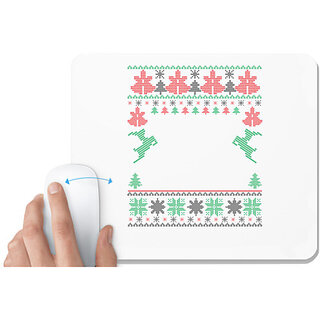                       UDNAG White Mousepad 'Illustration | Template 17' for Computer / PC / Laptop [230 x 200 x 5mm]                                              