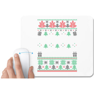                       UDNAG White Mousepad 'Illustration | Template 16' for Computer / PC / Laptop [230 x 200 x 5mm]                                              