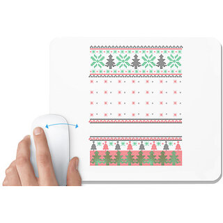                       UDNAG White Mousepad 'Illustration | Template 12' for Computer / PC / Laptop [230 x 200 x 5mm]                                              