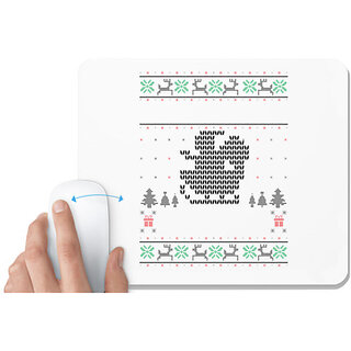                       UDNAG White Mousepad 'Illustration | Template 11' for Computer / PC / Laptop [230 x 200 x 5mm]                                              