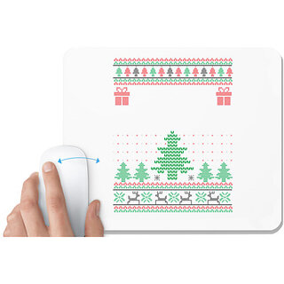                       UDNAG White Mousepad 'Illustration | Template 10' for Computer / PC / Laptop [230 x 200 x 5mm]                                              