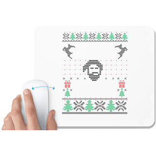                       UDNAG White Mousepad 'Illustration | Template 9' for Computer / PC / Laptop [230 x 200 x 5mm]                                              