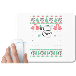 UDNAG White Mousepad 'Illustration | Template 7' for Computer / PC / Laptop [230 x 200 x 5mm]