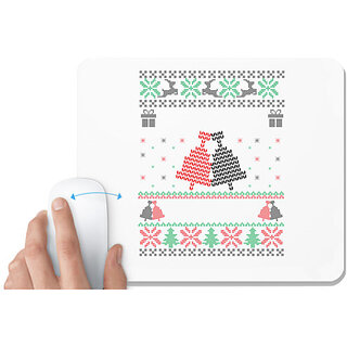                       UDNAG White Mousepad 'Illustration | Template 5' for Computer / PC / Laptop [230 x 200 x 5mm]                                              