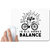 UDNAG White Mousepad 'Balance, Cycling | Life' for Computer / PC / Laptop [230 x 200 x 5mm]