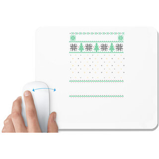                       UDNAG White Mousepad '| Template 44' for Computer / PC / Laptop [230 x 200 x 5mm]                                              