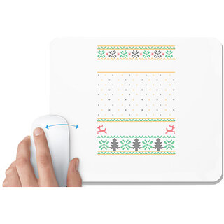                       UDNAG White Mousepad '| Template 39' for Computer / PC / Laptop [230 x 200 x 5mm]                                              