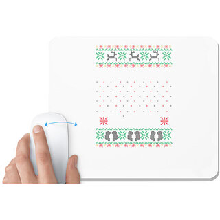                       UDNAG White Mousepad '| Template 34' for Computer / PC / Laptop [230 x 200 x 5mm]                                              