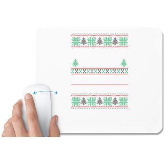 UDNAG White Mousepad '| Template 33' for Computer / PC / Laptop [230 x 200 x 5mm]