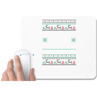                       UDNAG White Mousepad '| Template 22' for Computer / PC / Laptop [230 x 200 x 5mm]                                              