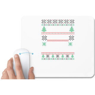                       UDNAG White Mousepad '| Template 6' for Computer / PC / Laptop [230 x 200 x 5mm]                                              