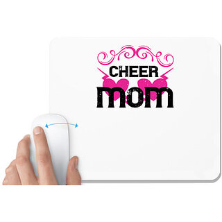                       UDNAG White Mousepad 'Mother | cheer mom copy' for Computer / PC / Laptop [230 x 200 x 5mm]                                              