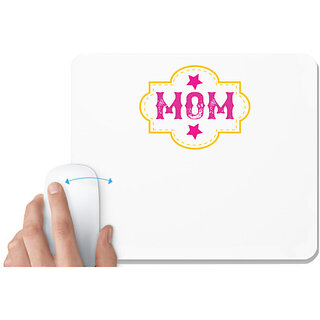                       UDNAG White Mousepad 'Mother | mom copy' for Computer / PC / Laptop [230 x 200 x 5mm]                                              