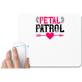                       UDNAG White Mousepad 'Patrol | patel patrol' for Computer / PC / Laptop [230 x 200 x 5mm]                                              
