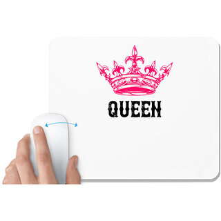                       UDNAG White Mousepad 'Couple | Queen' for Computer / PC / Laptop [230 x 200 x 5mm]                                              