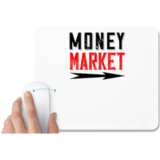                       UDNAG White Mousepad 'Couple | money market' for Computer / PC / Laptop [230 x 200 x 5mm]                                              