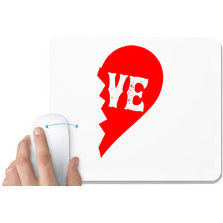                       UDNAG White Mousepad 'Couple | love 2' for Computer / PC / Laptop [230 x 200 x 5mm]                                              