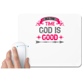                       UDNAG White Mousepad 'Couple | all the time is good' for Computer / PC / Laptop [230 x 200 x 5mm]                                              
