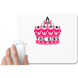                       UDNAG White Mousepad 'Couple | the king' for Computer / PC / Laptop [230 x 200 x 5mm]                                              