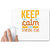 UDNAG White Mousepad 'Swimming | KEEP CALM AND SWIM ON' for Computer / PC / Laptop [230 x 200 x 5mm]