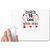 UDNAG White Mousepad 'Love | born to love name here' for Computer / PC / Laptop [230 x 200 x 5mm]
