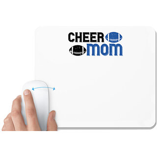                       UDNAG White Mousepad 'Mother | Cheer mom copy 2' for Computer / PC / Laptop [230 x 200 x 5mm]                                              