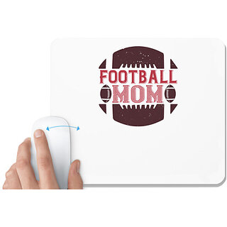                      UDNAG White Mousepad 'Mother | Football mom 3' for Computer / PC / Laptop [230 x 200 x 5mm]                                              