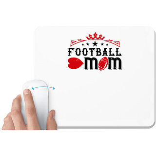                      UDNAG White Mousepad 'Mother | Football mom 2' for Computer / PC / Laptop [230 x 200 x 5mm]                                              