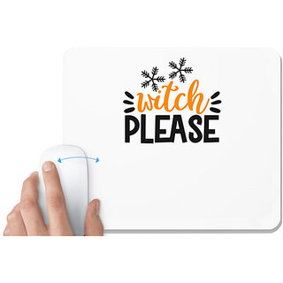                       UDNAG White Mousepad 'Witch | witch beleas' for Computer / PC / Laptop [230 x 200 x 5mm]                                              