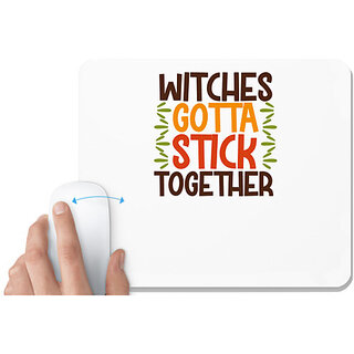                       UDNAG White Mousepad 'Witch | witches' for Computer / PC / Laptop [230 x 200 x 5mm]                                              