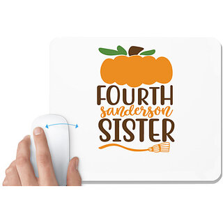                       UDNAG White Mousepad 'Witch | fourth sanderson sister' for Computer / PC / Laptop [230 x 200 x 5mm]                                              