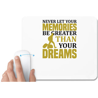                       UDNAG White Mousepad 'Travelling | Never copy' for Computer / PC / Laptop [230 x 200 x 5mm]                                              