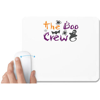                       UDNAG White Mousepad 'Halloween | The Boo Crew copy 2' for Computer / PC / Laptop [230 x 200 x 5mm]                                              