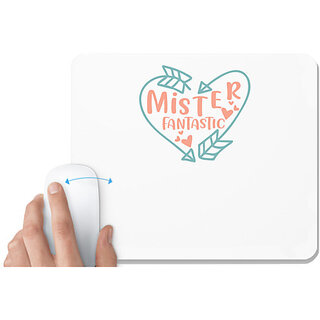                       UDNAG White Mousepad 'witch | Mister Fangtastic' for Computer / PC / Laptop [230 x 200 x 5mm]                                              