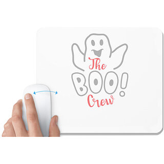                      UDNAG White Mousepad 'Halloween | The Boo Crew copy' for Computer / PC / Laptop [230 x 200 x 5mm]                                              