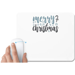                       UDNAG White Mousepad 'Christmas | merry christmasss2' for Computer / PC / Laptop [230 x 200 x 5mm]                                              