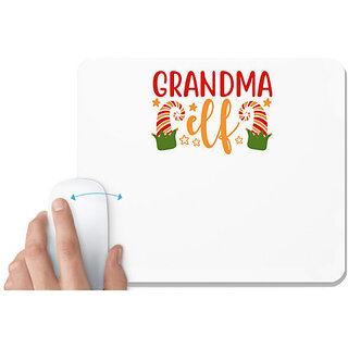                       UDNAG White Mousepad 'Grand mother | Grandma elf' for Computer / PC / Laptop [230 x 200 x 5mm]                                              