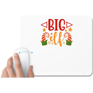                       UDNAG White Mousepad 'Big | Big elf' for Computer / PC / Laptop [230 x 200 x 5mm]                                              