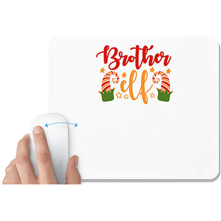                       UDNAG White Mousepad 'Brother | Brother elf' for Computer / PC / Laptop [230 x 200 x 5mm]                                              