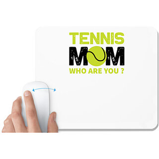                       UDNAG White Mousepad 'Tennis | Tennis' for Computer / PC / Laptop [230 x 200 x 5mm]                                              