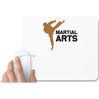                       UDNAG White Mousepad 'Martial Art | Martial' for Computer / PC / Laptop [230 x 200 x 5mm]                                              