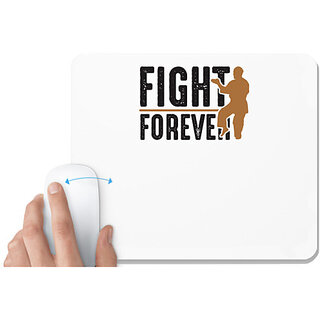                       UDNAG White Mousepad 'Martial Art | Fight' for Computer / PC / Laptop [230 x 200 x 5mm]                                              