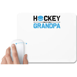                       UDNAG White Mousepad 'Hockey | Hockey' for Computer / PC / Laptop [230 x 200 x 5mm]                                              